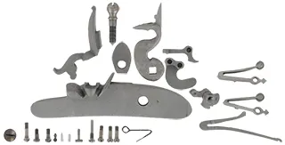Late English Flint Lock Kit,
left hand, with gooseneck cock,
made in the USA, by L&R